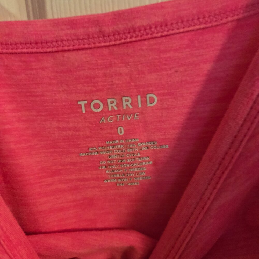 Torrid  Super Soft Performance Jersey Active Cami Pink 0 - Picture 3 of 3